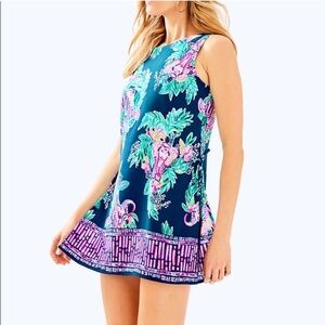 Lilly Pulitzer Donna Romper in Peanut Gallery Size 2